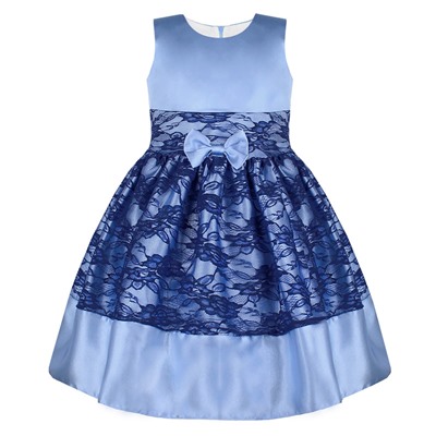 Нарядное платье для девочки с гипюром 84271-ДН19