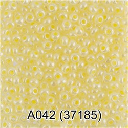 Бисер круглый 1 10/0 2.3 мм 5 г 1-й сорт A042 бл.желтый (37185) Gamma