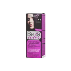 Краска стойкая с витаминами для волос серии "Belita сolor" № 5.2  Баклажан