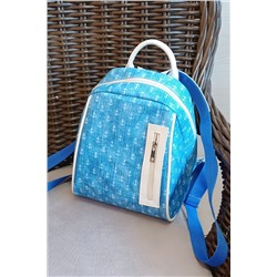 Модный женский рюкзак Marinero голубой Якорь