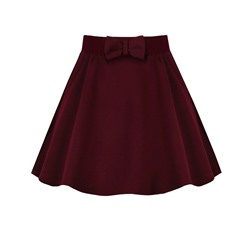 Бордовая школьная юбка для девочки 79067-ДШ21