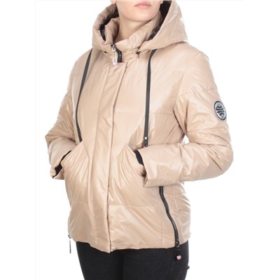 8269 BEIGE Куртка демисезонная женская BAOFANI (100 гр. синтепон) размер 50