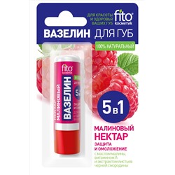 Fito косметик, Вазелин для губ Малиновый нектар защита и омоложение 4,5 гр Fito косметик