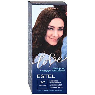 LOVE Крем-краска д/волос 5/7 шоколад Estel