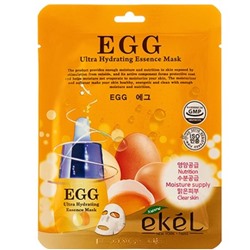 EKEL Маска тканевая д/лица с экстр.яичного желтка  Egg Ultra Hydrating 25мл
