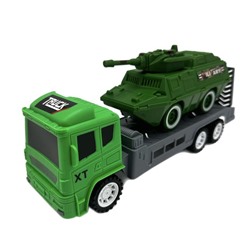 Военный тягач + БТР 28*14см / коробка  XT714-34
