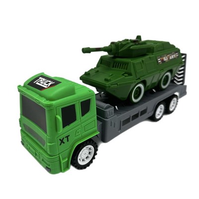 Военный тягач + БТР 28*14см / коробка  XT714-34