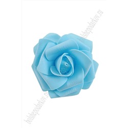 Головки цветов "Роза" крупная 7,5 см (30 шт) SF-602, голубой