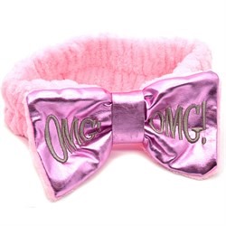 Косметическая повязка OMG (металлик светло-розовая)