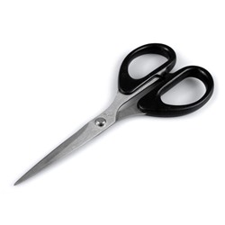 Ножницы металлические 14 см с черной ручкой