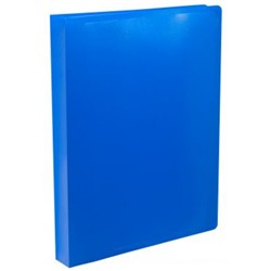 Папка пластиковая 2 кольца -ECB0430/2RBLUE синяя 0.5мм (1496415) BURO