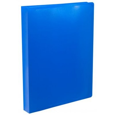 Папка пластиковая 2 кольца -ECB0430/2RBLUE синяя 0.5мм (1496415) BURO