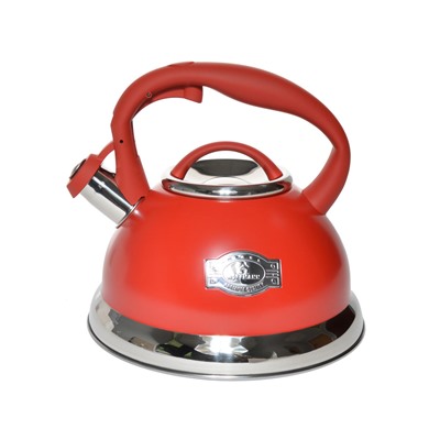 Чайник 3л со свистком, красный НМ 55190