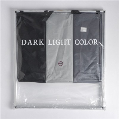 Корзина для белья тройная Dark or Light, 60×32×50 см