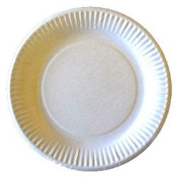 Тарелка бумажная белая Антелла, д175 мм, 6 шт