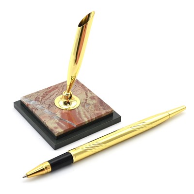 Ручка на подставке из яшмы 65*65*190мм
