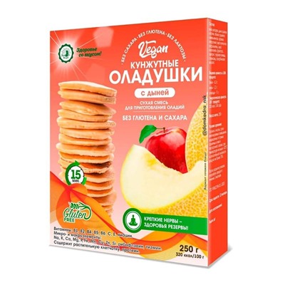 Дом Кедра. Кунжутные оладушки VEGAN с дыней, 250г