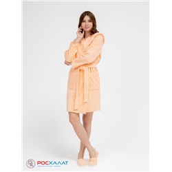 Махровый женский укороченный халат с капюшоном МЗ-01 (32)