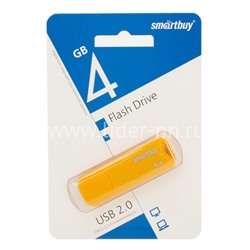 USB Flash 4GB SmartBuy CLUE желтый 2.0
