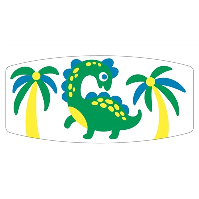 Кружка под роспись «Динозаврик» с красками