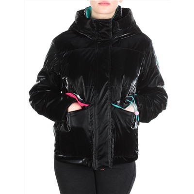 D003 BLACK Куртка демисезонная женская (100 гр. синтепон) размеры 48-50-52-54-56