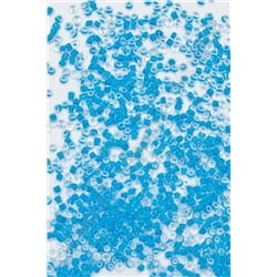 Бисер 12/0, прозрачный с голубым отверстием (450 гр) SF-4172, №136/1