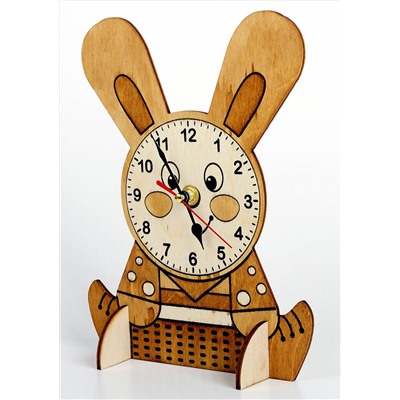 Деревянные часы своими руками «Зайчонок»