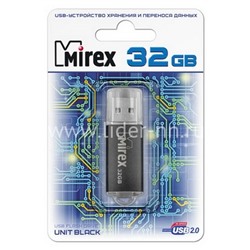 USB Flash  32GB Mirex UNIT BLACK