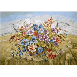 Цветы на опушке- гобеленовая картина