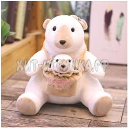 Мягкая игрушка Мама и малыш Белые медведи 35 см YE7003, YE7003