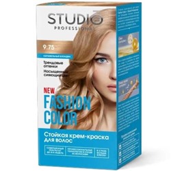 STUDIO  FASHION COLOR Краска стойкая 9.75 карамельный блондин