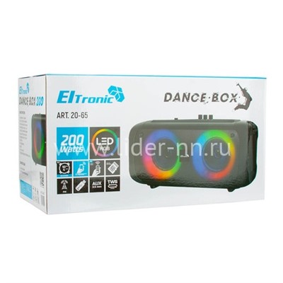 Колонка 04" (20-65 DANCE BOX 200) динамик 2шт/4" ELTRONIC с TWS                  
                                          
                                -10%