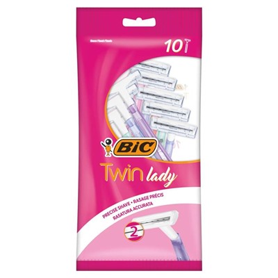 Станок BIC  ТВИН ЛЕДИ 10шт розовый