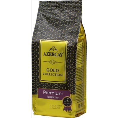 Azercay. Gold Collection. Черный Premium 250 гр. мягкая упаковка