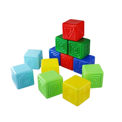 Тактильные кубики 12 штук