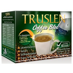 Instant Coffee Mix Powder PLUS GREEN COFFEE BEAN, Truslen (Напиток кофейный растворимый С ЗЕЛЁНЫМ КОФЕ), 160 г. (10 саше по 16 г.)