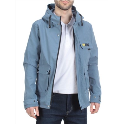 77KE GRAY/BLUE Куртка мужская демисезонная 77KE (100% полиэстер) размер M- 40 российский