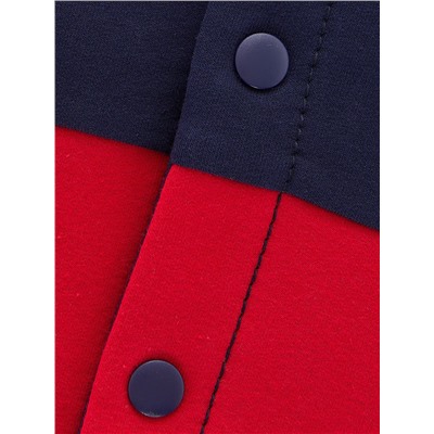 Бомбер (куртка) UD 7718 синий/красный