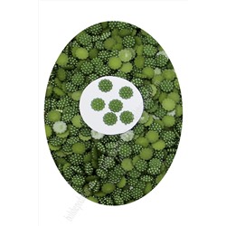Полубусины декоративные "Серединки" 12 мм, SF-427 (50 гр) зеленый