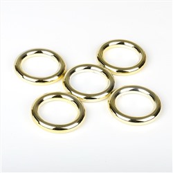 Комплект колец из металлизированной пластмассы для металлического карниза, золото, диаметр 28 мм  (df-100372)