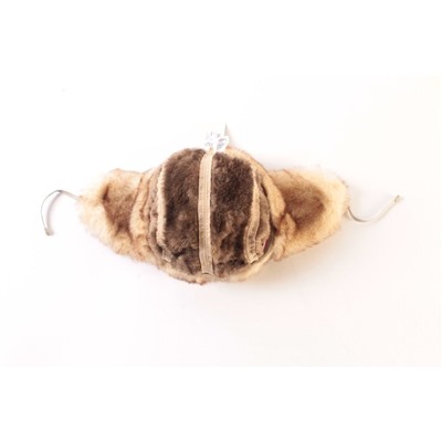 Шапка ушанка мужская (текстиль, искусственный мех) размер 55-56
