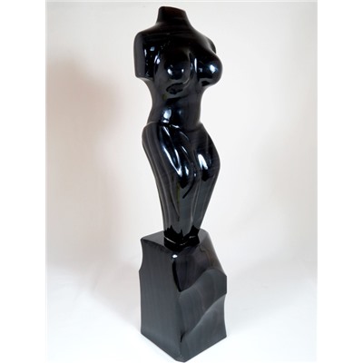 Скульптура из обсидиана "Женщина" 85*85*420мм.
