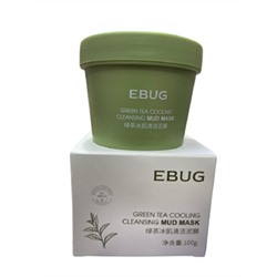 Очищающая грязевая маска  EBUG  Green Tea Cooling Mud Mask с экстрактом зеленого чая