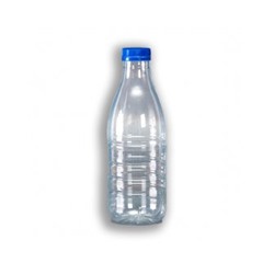 Бутылка МОЛОЧНАЯ 1 литр ПРОЗРАЧНАЯ (64)