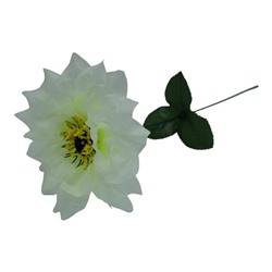 Цветок искусственный Георгин 41см Белый  YL-22-1 (вып.по 10шт)