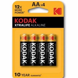 Батарейка  Kodak XTRALIFE  LR06 (пальчик) 4шт.