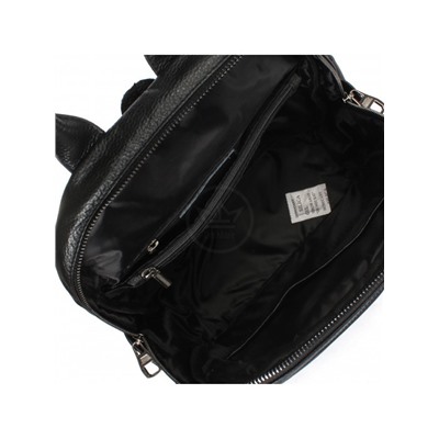 Рюкзак жен натуральная кожа OPI-8061,  2отд,  4внутр+4внеш/карм,  черный 238880