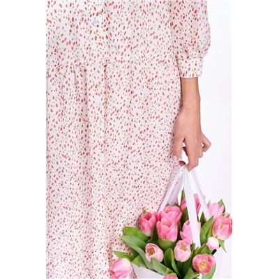 KaVaRi 1023 молочный_тюльпаны, Платье