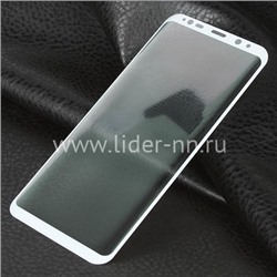 Защитное стекло на экран для Samsung Galaxy S8 Plus 2D (без упаковки) белое