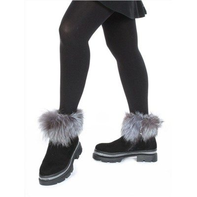 M20-5041 Ботинки зимние женские (натуральная замша, натуральный мех) размер 37